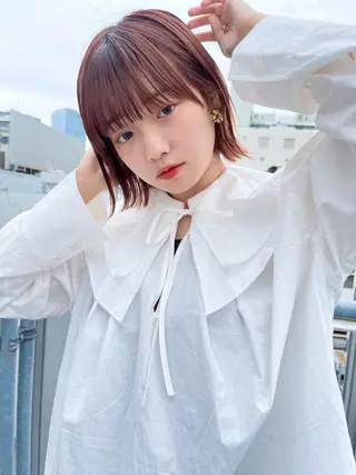 ミディアム カラー 透明感カラー× レイヤーカット✨高梨のヘアスタイル