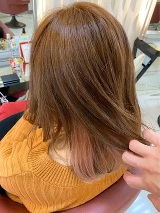 セミロング カラー 瀬川 茉衣子のヘアスタイル