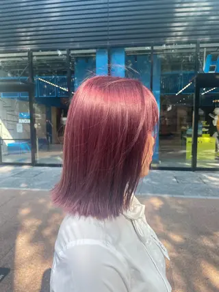 ミディアム 中国人美容師／透明感 縮毛矯正/ジャックのヘアスタイル