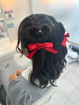 ミディアム エクステ♡ヘアメ 内村麻衣のヘアスタイル