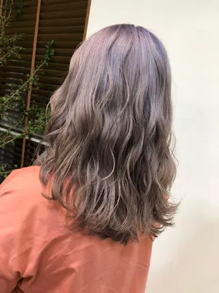 セミロング カラー パーマ ヘアアレンジ ❣️倉敷❣️美髪 カラー能登一成のヘアスタイル