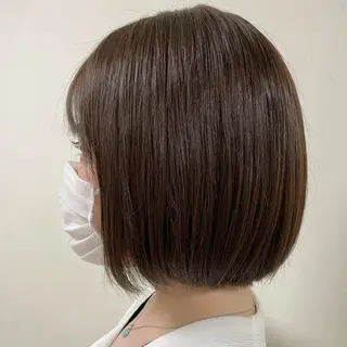 ミディアム カラー パーマ maoブリーチ無し 似合わせカラーのヘアスタイル