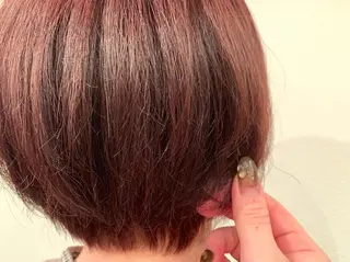 ショート カラー あべ ゆうかのヘアスタイル