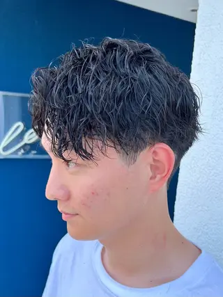 ショート パーマ メンズ men’s salon NOA solte. 【メンズサロン ノアソルテ】所属・メンズパーマ職人 加藤 弘貴のヘアスタイル