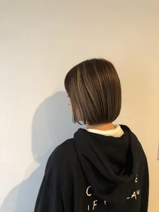 ミディアム 岡 大斗のヘアスタイル