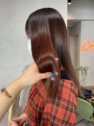 セミロング カラー ナチュラル透明感🌱 小山美樹子のヘアスタイル