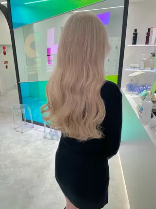 ロング カラー 似合わせハイトーン♡ みつきのヘアスタイル