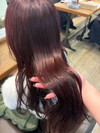 ロング カラー Lisa🪄似合わせ ／デザインカラーのヘアスタイル