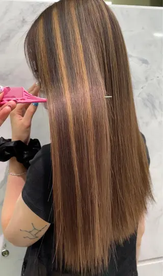 🪸ハイトーンカラー エクステmisakiのヘアスタイル