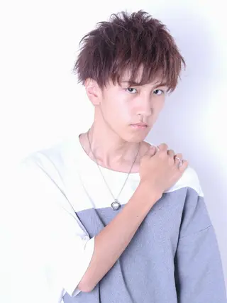 ショート メンズ カラー TV出演&受賞歴有☆ 宮本輝正のヘアスタイル