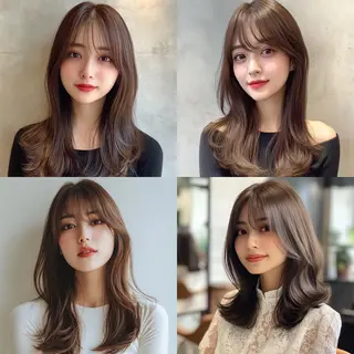 ロング カラー Misora/ボブ/ レイヤー/艶カラーのヘアスタイル