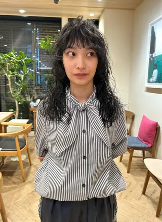 ロング パーマ tricca  ginza所属・ボブ・レイヤー ・パーマ【iri】のヘアスタイル