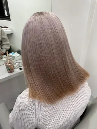 ミディアム カラー laff 新宿所属・ボブ/ケアパーマ/ レイヤー/縮毛矯正のヘアスタイル