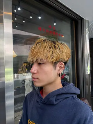 ミディアム なかむら りきやのヘアスタイル