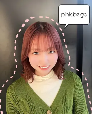 ミディアム カラー 目を惹く艶髪/髪質 改善カラー🤎ぐっちのヘアスタイル