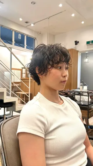 ショート パーマ 🌿ボブ パーマ高橋啓太🌿のヘアスタイル