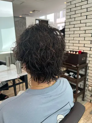 ミディアム パーマ メンズ 🍀カット／カラー/ パーマ🍀Earthのヘアスタイル