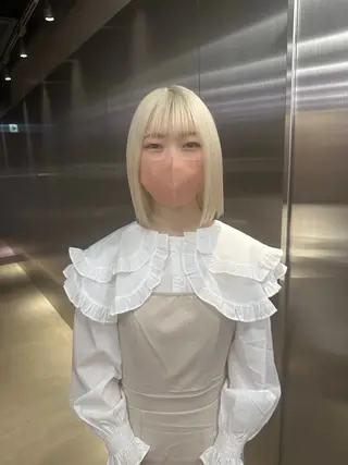 ショート カラー 鈴木/ミルクティー/ ブリーチ/ボブ/のヘアスタイル