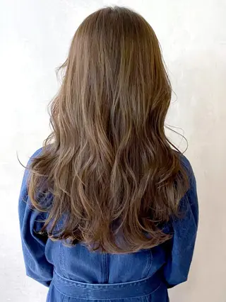 セミロング カラー パーマ ヘアアレンジ ITbyALBUM 中野店のヘアスタイル