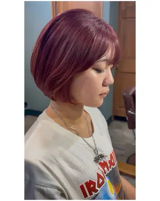 ショート カラー 艶×透明感カラー♡ カットモデル募集中のヘアスタイル