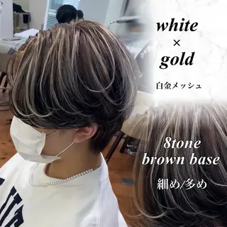 カラー メンズ メンズ/メッシュ ‪‪/セット/aoiのヘアスタイル