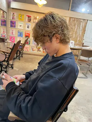 パーマ メンズ メンズ特化美容師 ハスイルイのヘアスタイル