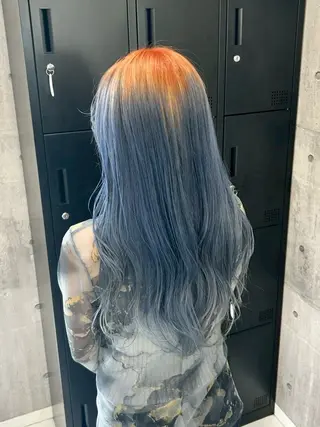 ロング カラー パーマ ヘアアレンジ メンズ キッズ レイヤー×ハイトーン / mihana🪐のヘアスタイル