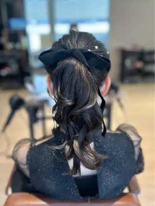 セミロング カラー ヘアアレンジ 髙木美緒🌿 レイヤー/アレンジのヘアスタイル