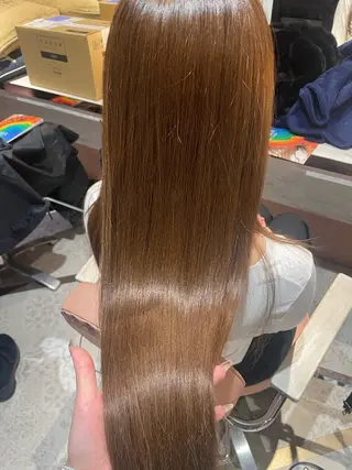 ロング カラー 艶ハイトーン👑♡ NATSUKIのヘアスタイル