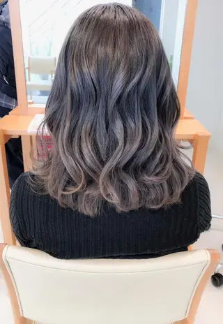 セミロング カラー Days 透明感カラーのヘアスタイル