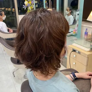 ミディアム パーマ ショート/ボブ♥️ 北野のヘアスタイル