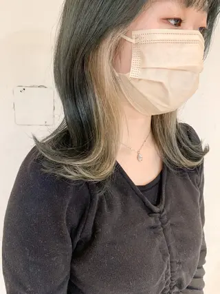 ミディアム カラー ヘアアレンジ yuka .のヘアスタイル