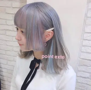 ミディアム カラー HAUS 片山みほのヘアスタイル