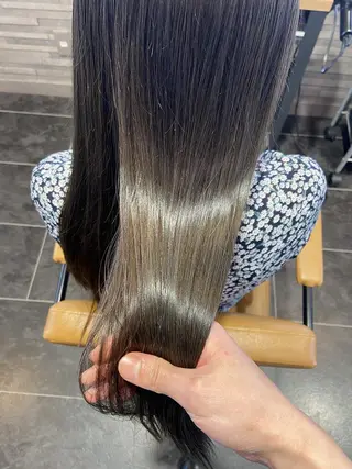 セミロング A 間明店所属・縮毛矯正/美髪 金沢/tatsukiのヘアスタイル