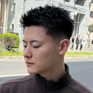 ショート メンズ 立川/メンズパーマ 厚進太郎のヘアスタイル