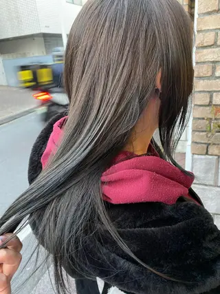 セミロング カラー パーマ ヘアアレンジ メンズ お任せヘア☘️☘️ 及川渚のヘアスタイル