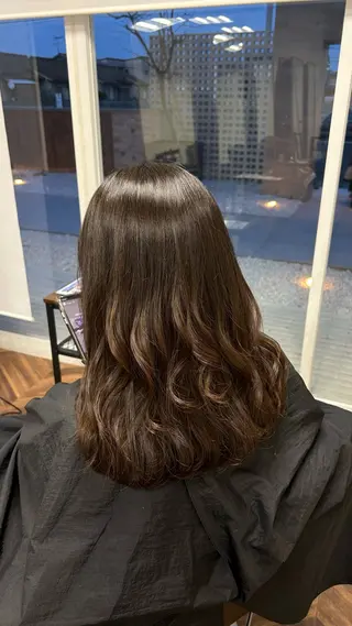 セミロング カラー Aleap owl所属・saria [ALEAP]のヘアスタイル