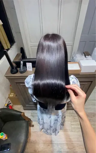 ロング shinka 髪質改善　縮毛矯正所属・美髪ストレート/美髪 レイヤー特化増原優斗のヘアスタイル