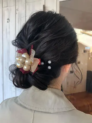 ヘアアレンジ MOLLA 浅香山店所属・谷口ゆめ/縮毛矯正/ 大人女子/眉ワックスのヘアスタイル