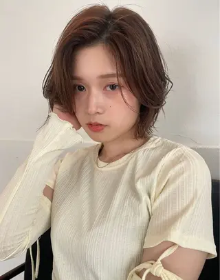 ショート カラー パーマ ナチュラル大人っぽい スタイル MAORIのヘアスタイル