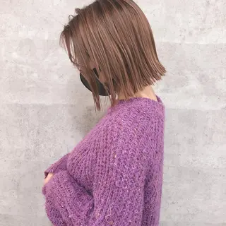ショート カラー 髪質改善 中川　翔のヘアスタイル