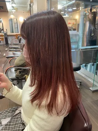 ロング カラー NiCHE avenir吉祥寺所属・💜カラー/縮毛矯正 /NARUKA💜のヘアスタイル