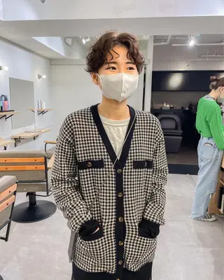 ショート カラー パーマ レイヤーパーマ＊ 顔まわり似合わせのヘアスタイル