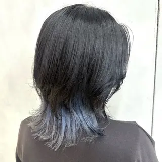 ミディアム カラー デザインカラー/パー マ🦖外岡咲希🦖のヘアスタイル