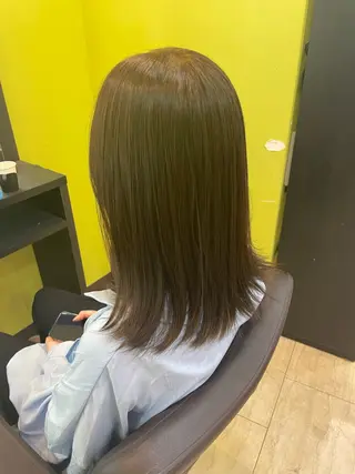 ミディアム 奥野碧🌈艶髪 /ダメージレスカラーのヘアスタイル