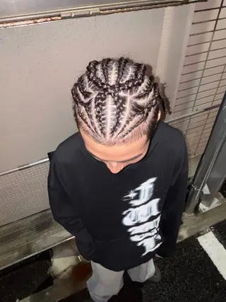 ミディアム ヘアアレンジ メンズ SALOWIN 神宮前５丁目店所属・メンズ/特殊ヘア パーマ🕷️小夏貴也のヘアスタイル