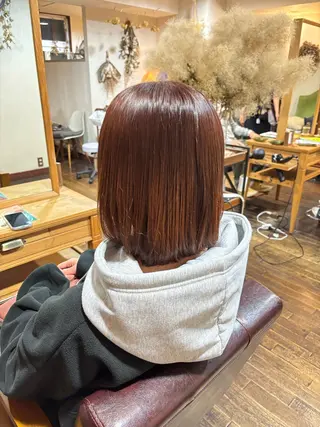 カラー アカリ😸🫶 カラーリスト🧡のヘアスタイル