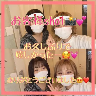 ショート カラー メンズ キッズ ✂︎ショート、ボブ、 レイヤー🩵YUMIのヘアスタイル