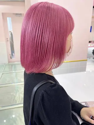 ショート カラー 🍷暖色カラー🍷 HINATAのヘアスタイル