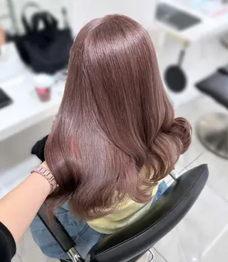 ミディアム カラー 艶髪🤎透明感カラー 渋谷/ririkaのヘアスタイル